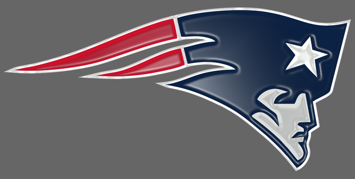 New England Patriots Plastic Effect Logo vinyl decal